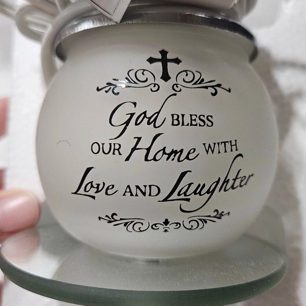 God Bless Our Home Love & Laughter Electric Wax Warmer